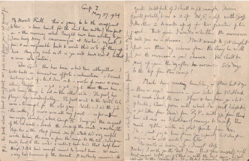 Explore a digitized collection of doomed Everest climber’s letters home