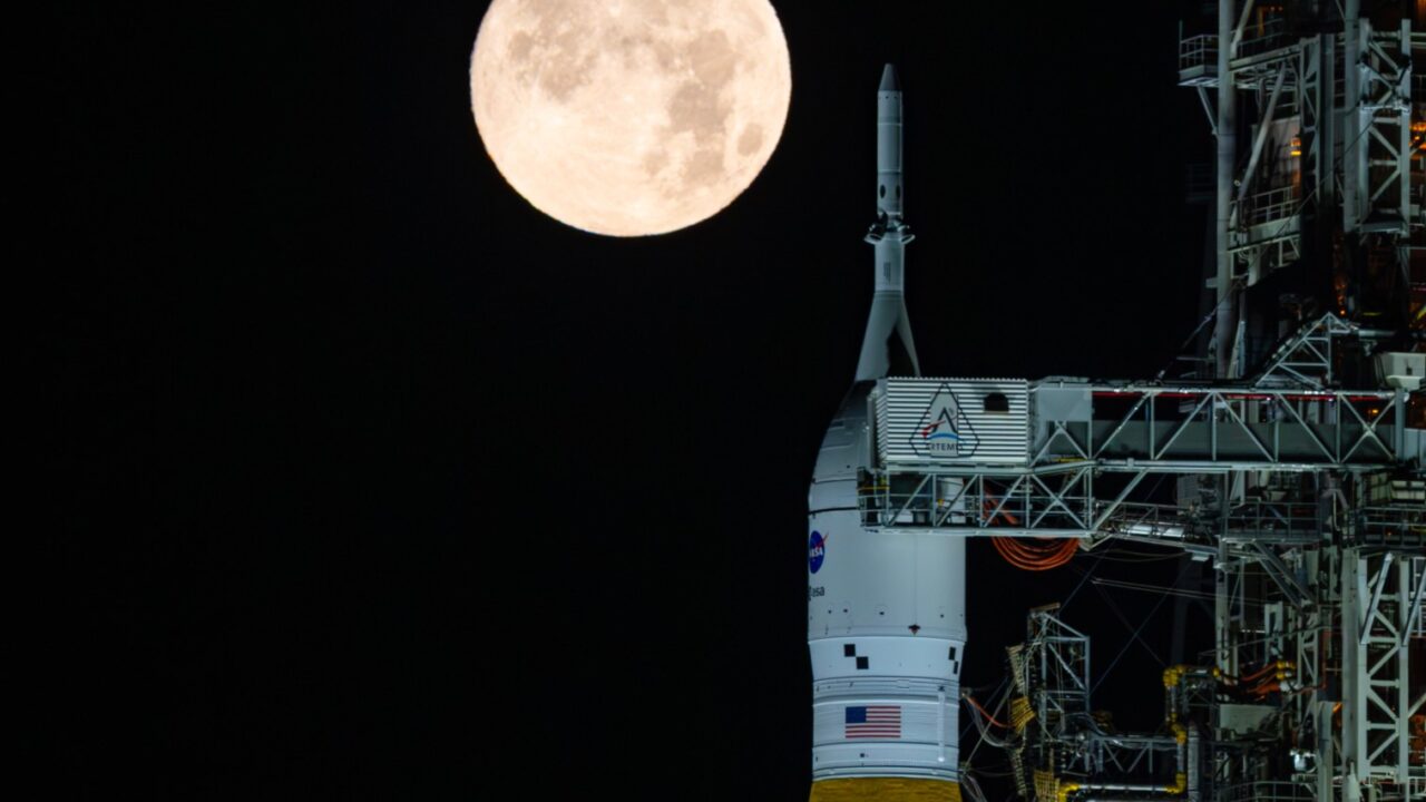 Full Moon Over Artemis II