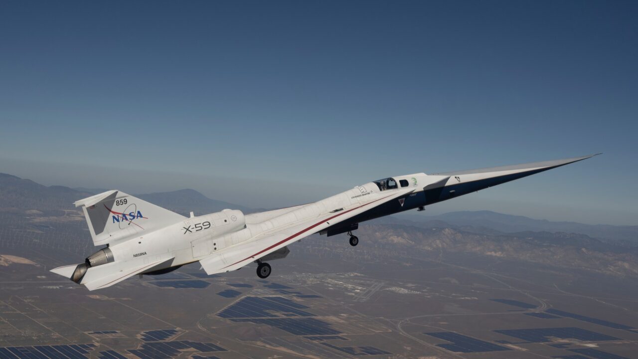 NASA’s X-59 Experimental Supersonic Aircraft Makes Second Flight 