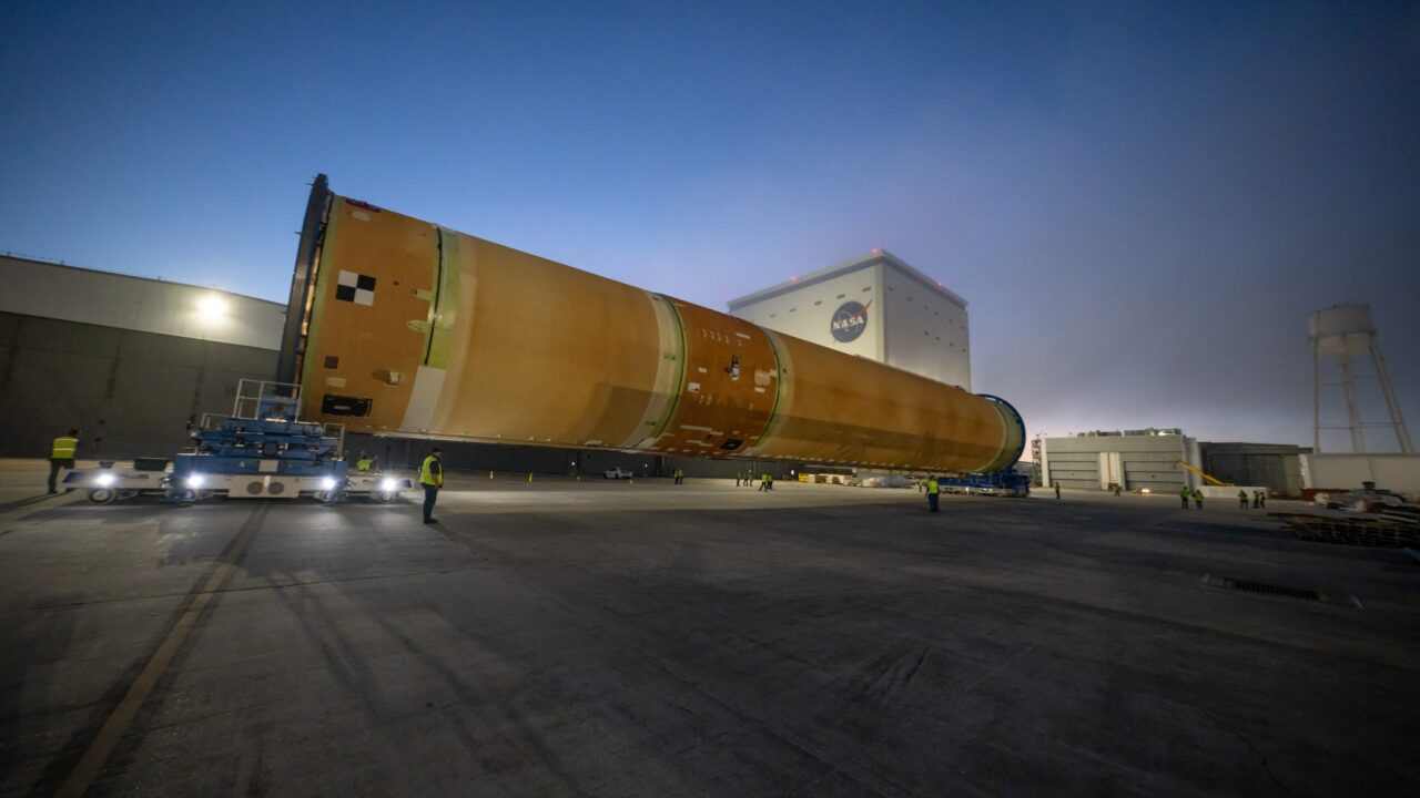 NASA Invites Media to Rollout Event for Artemis III Moon Rocket Stage