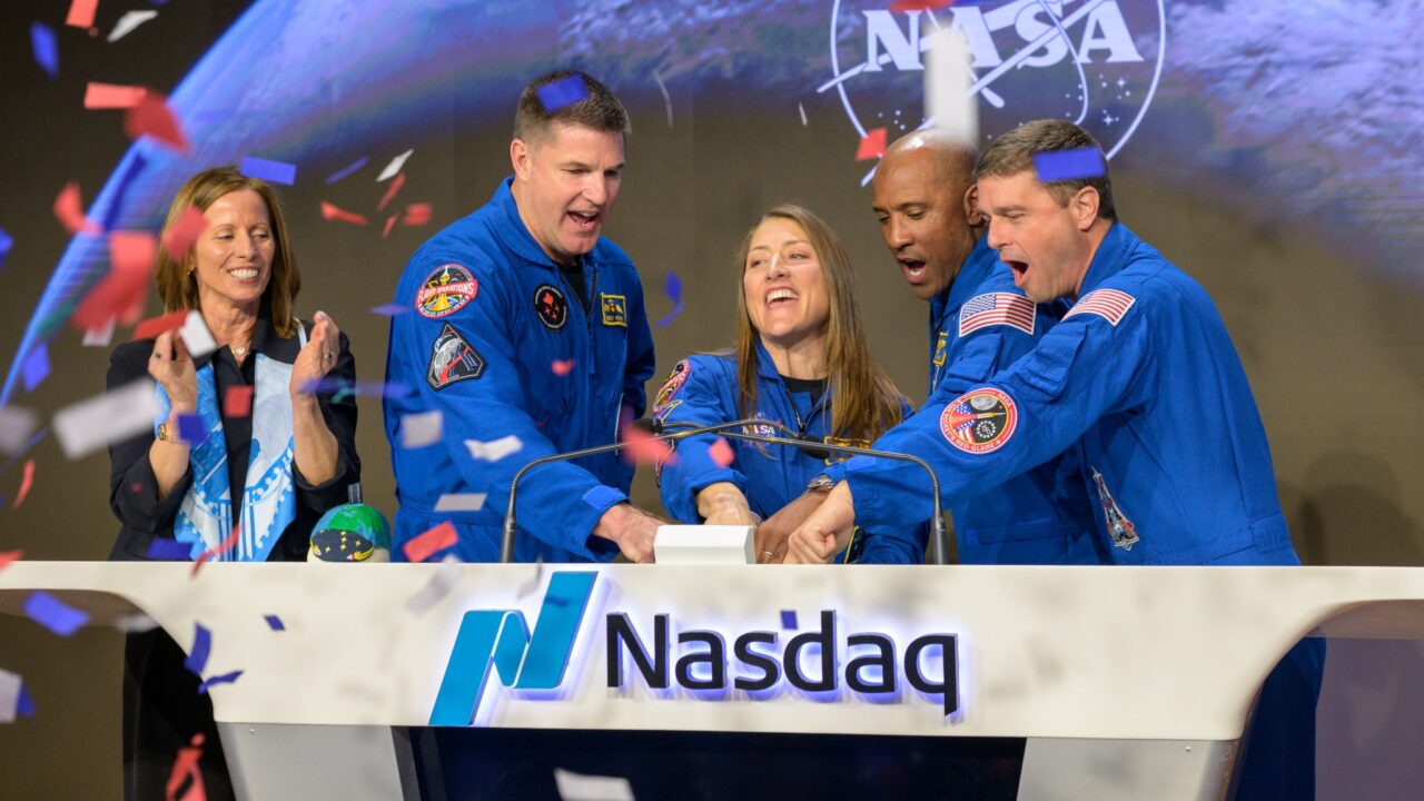 NASA Artemis II Crew Rings Nasdaq Closing Bell