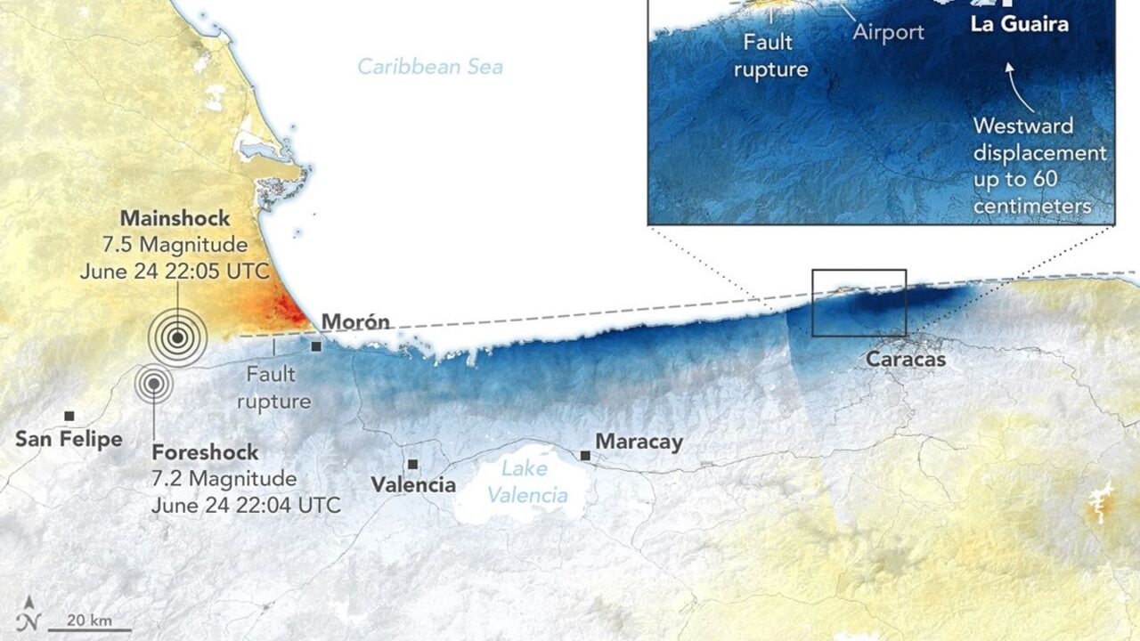 Where Venezuela’s Earthquakes Shifted the Ground